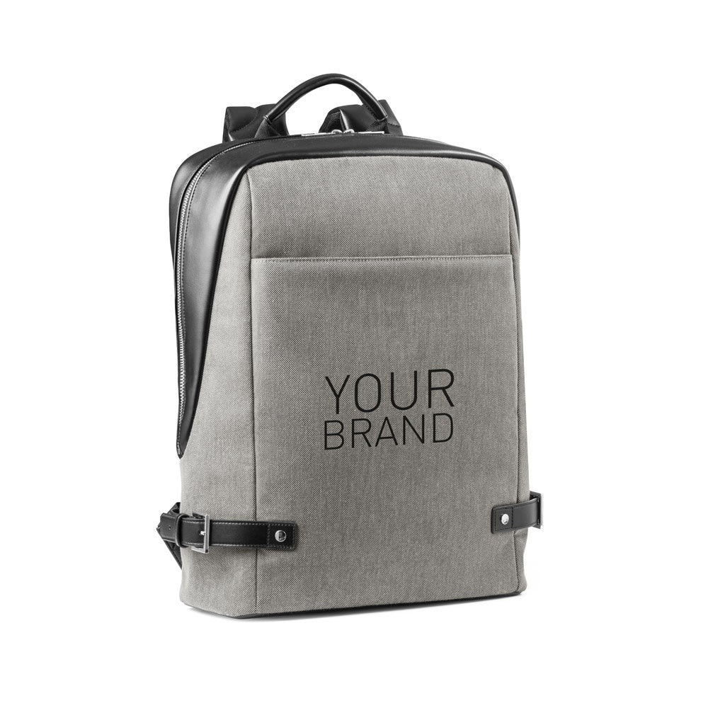 DIVERGENT BACKPACK II promotional laptop bag in beige with custom logo branding