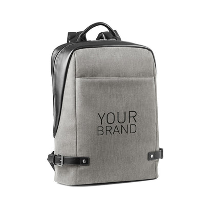 DIVERGENT BACKPACK II promotional laptop bag in beige with custom logo branding