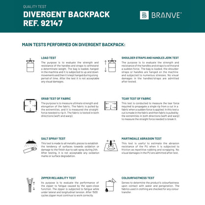DIVERGENT BACKPACK II promotional laptop bag with custom logo branding