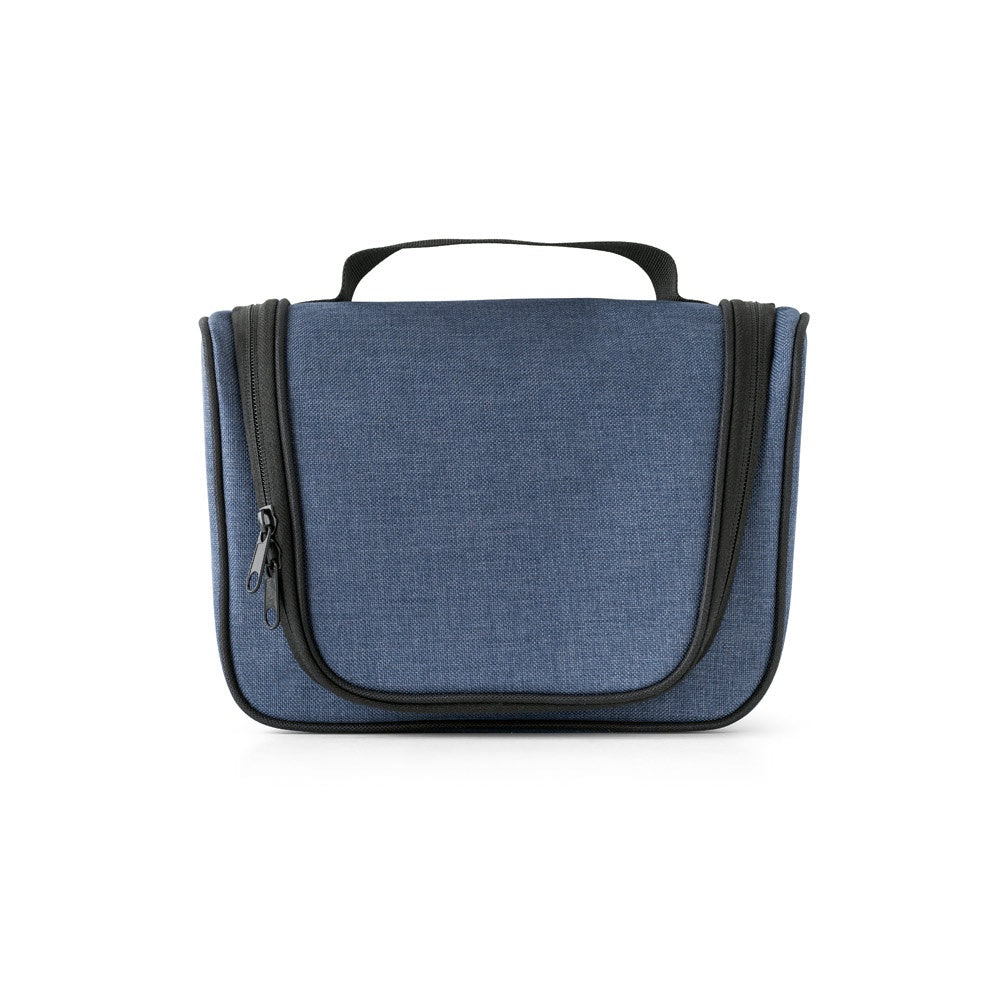 MILLI promotional travel accessory in blue (detail view) with custom logo branding