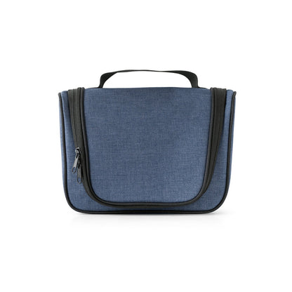MILLI promotional travel accessory in blue (detail view) with custom logo branding