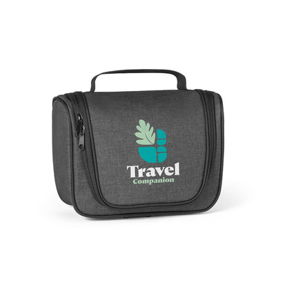 MILLI promotional travel accessory in dark grey with custom logo branding