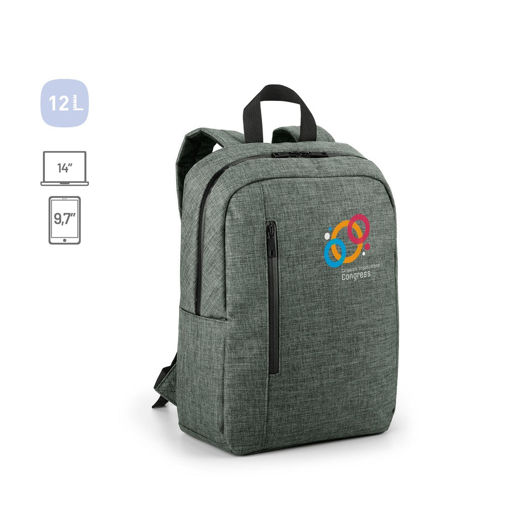 SHADES BPACK promotional laptop bag (complete set view) with custom logo branding