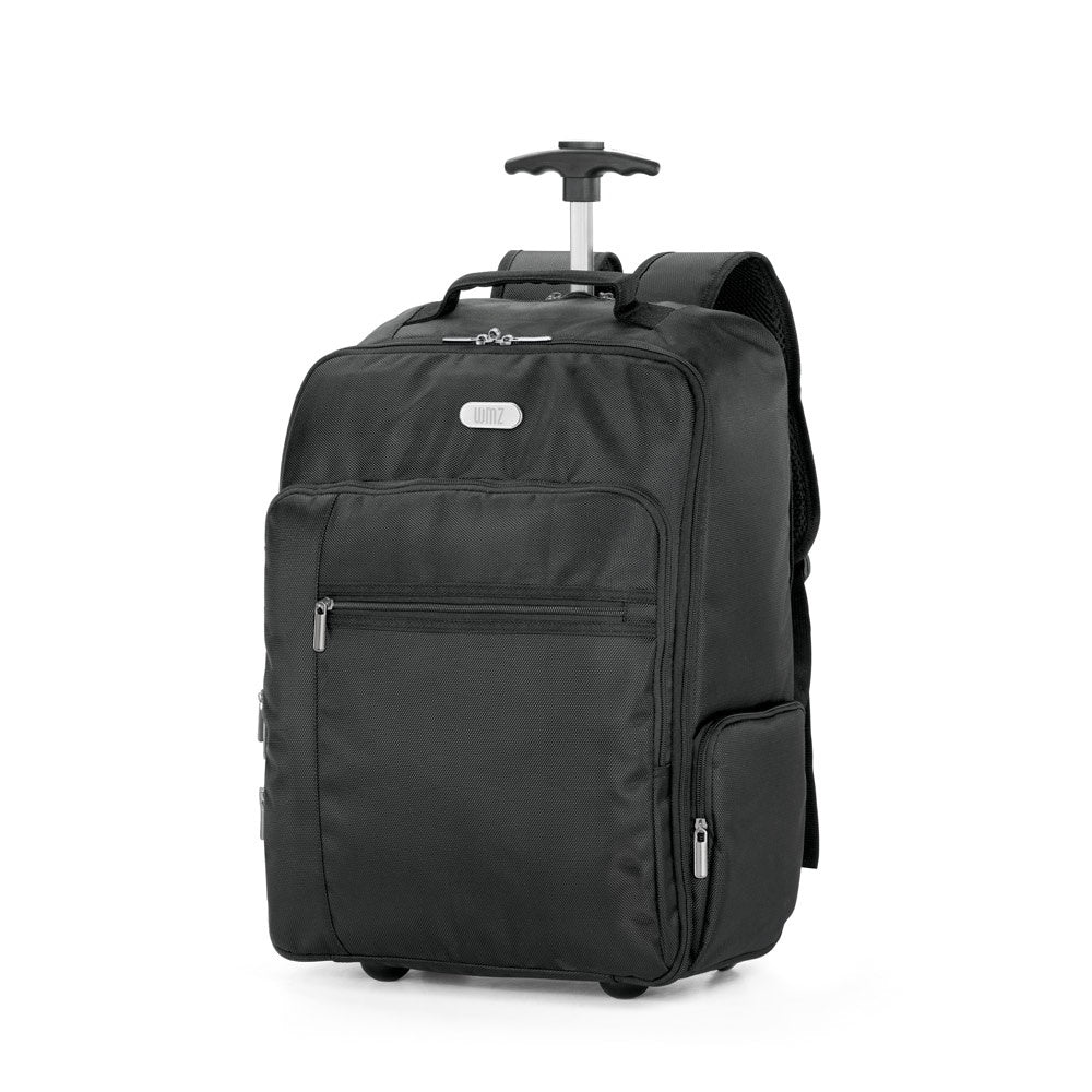 AVENIR promotional laptop bag in black with custom logo branding