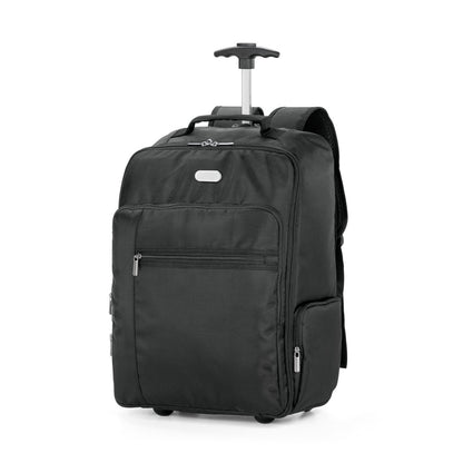 AVENIR promotional laptop bag in black with custom logo branding