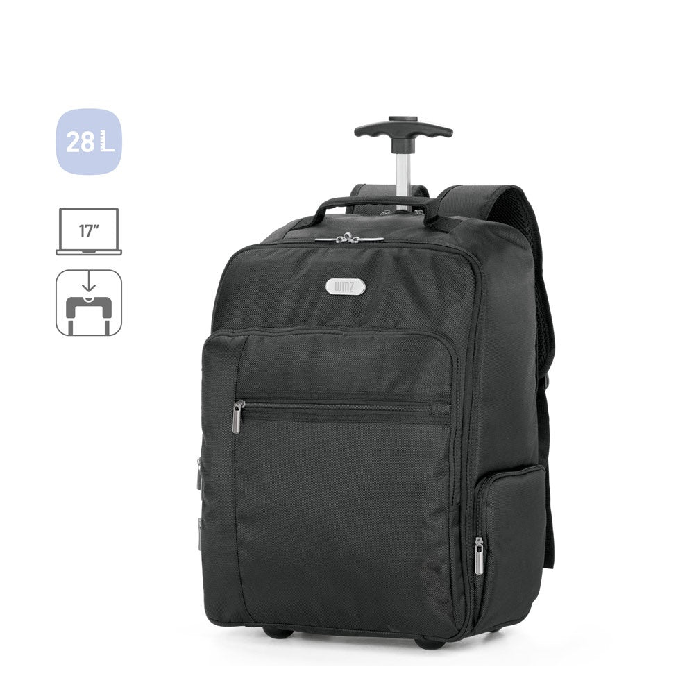 AVENIR promotional laptop bag (complete set view) with custom logo branding