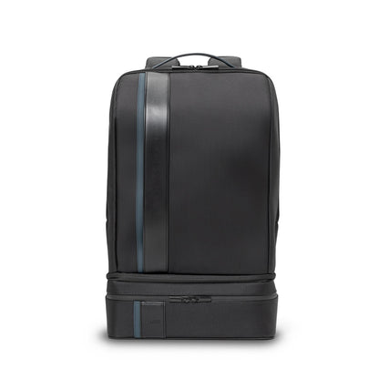 DYNAMIC BACKPACK II promotional backpack in blue (detail view) with custom logo branding
