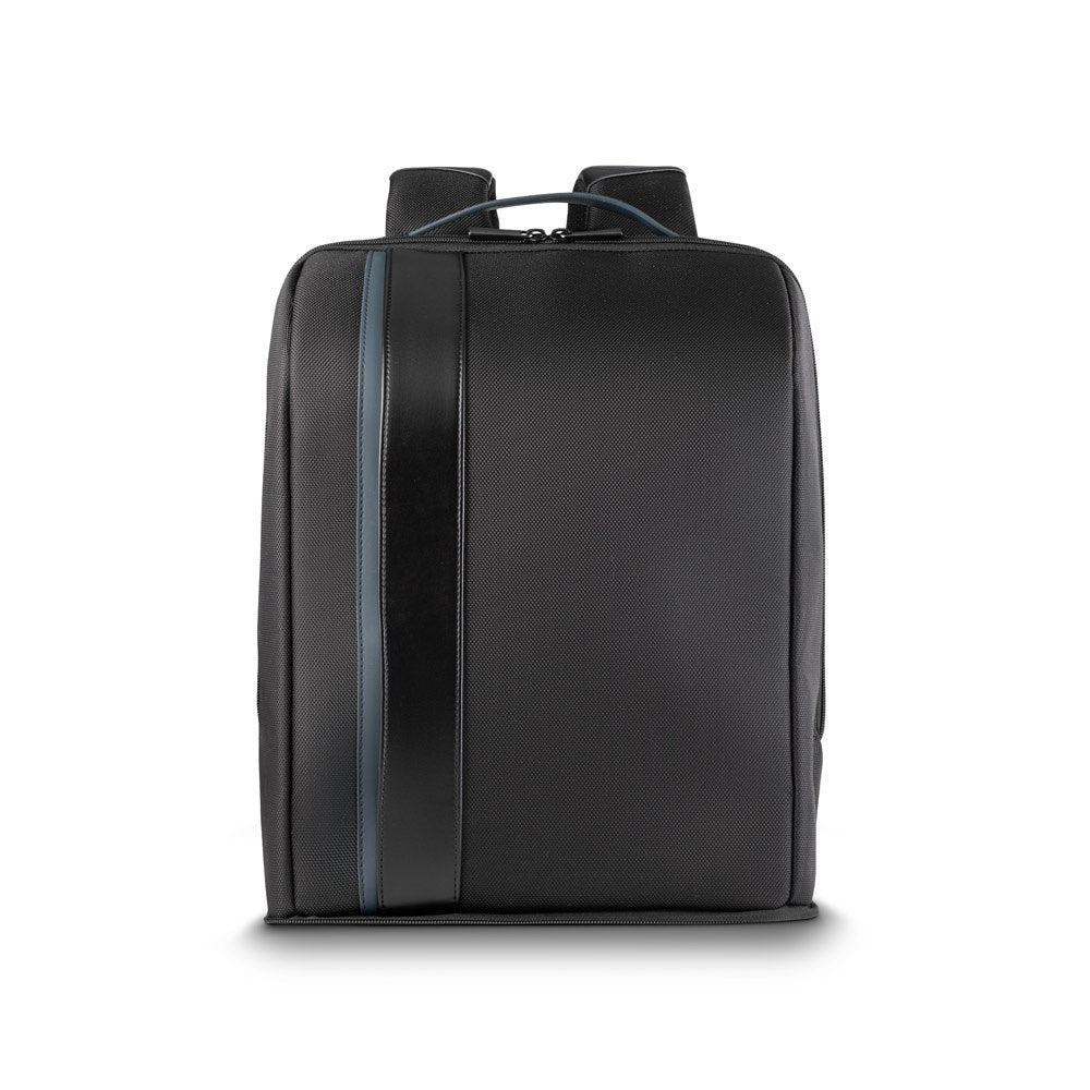 DYNAMIC BACKPACK II promotional backpack in blue (detail view) with custom logo branding