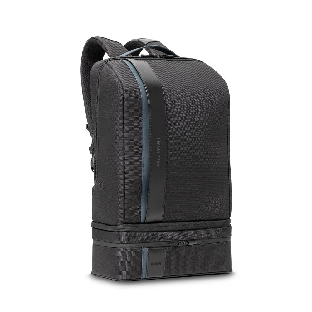 DYNAMIC BACKPACK II promotional backpack in blue with custom logo branding
