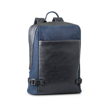 DIVERGENT BACKPACK I promotional laptop bag in navy blue with custom logo branding
