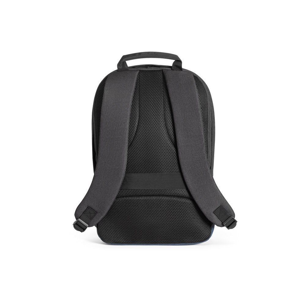 GENOA BPACK promotional backpack in blue (detail view) with custom logo branding