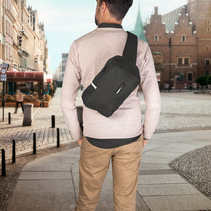 DELFOS promotional travel bag with custom logo branding