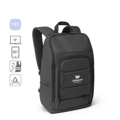 TOULON promotional laptop bag (complete set view) with custom logo branding