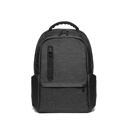 RE-BOSTON promotional laptop bag in black (detail view) with custom logo branding