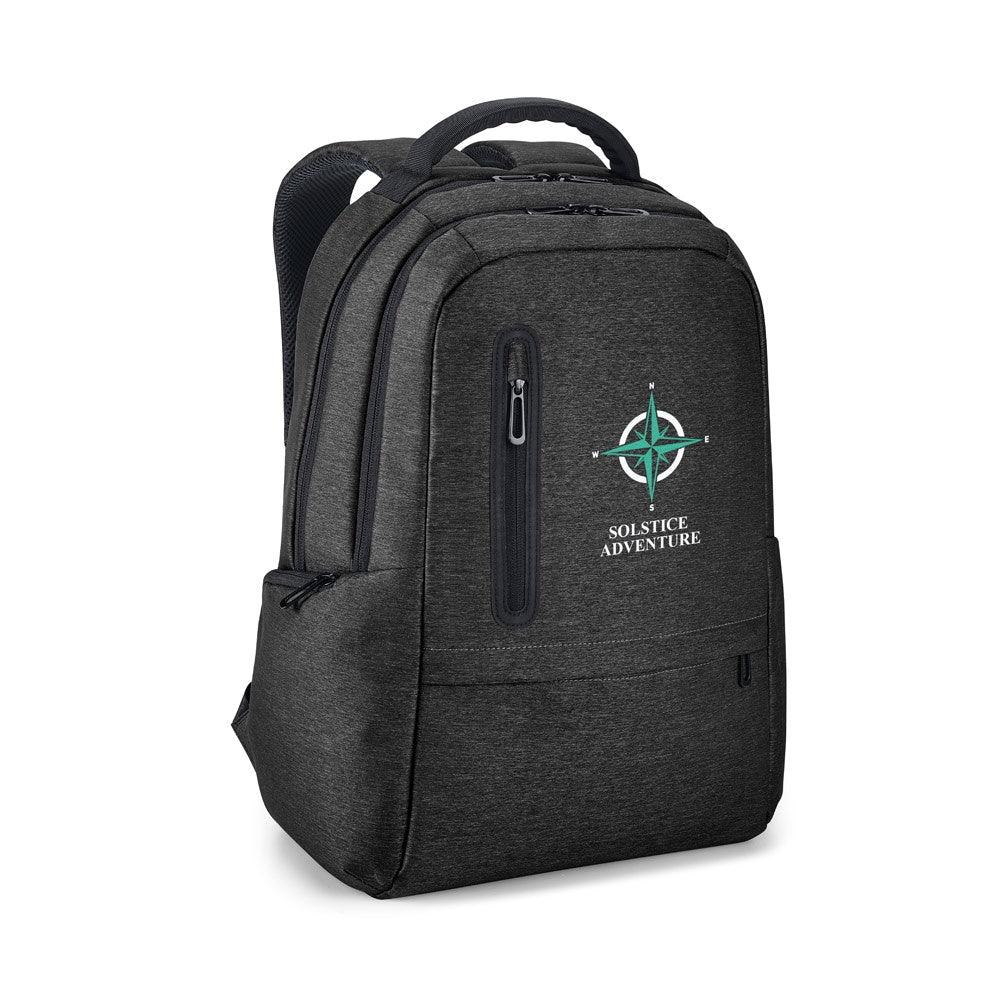 RE-BOSTON promotional laptop bag in black with custom logo branding