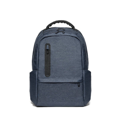 RE-BOSTON promotional laptop bag in blue (detail view) with custom logo branding
