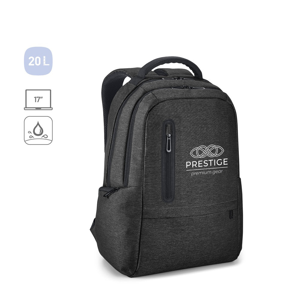 RE-BOSTON promotional laptop bag (complete set view) with custom logo branding