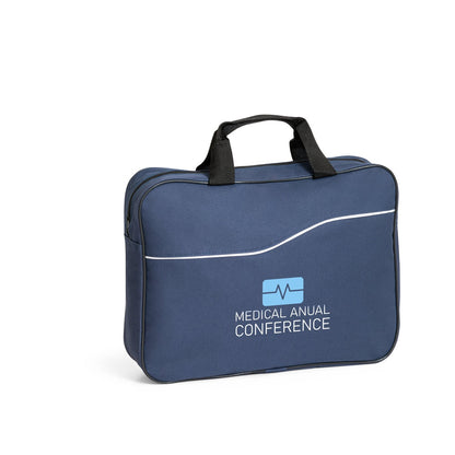 DOHA promotional document folder (complete set view) with custom logo branding