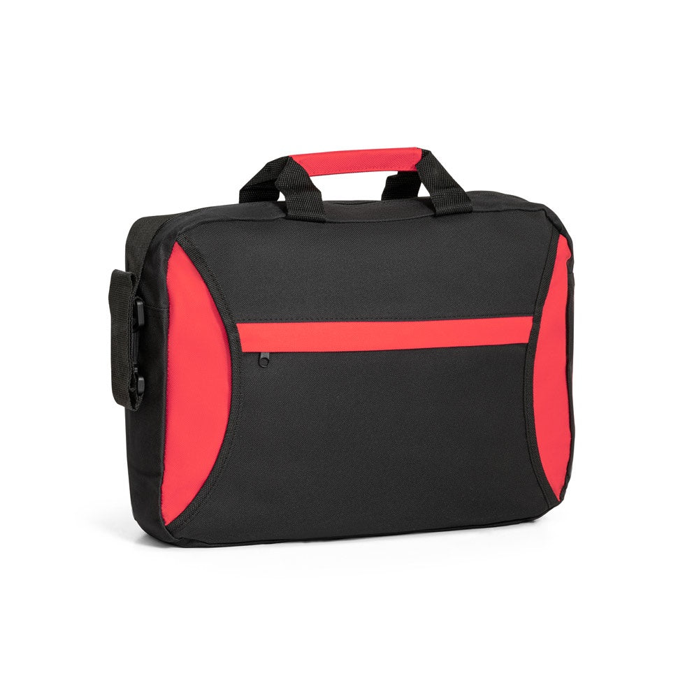 SEOUL promotional document folder in red with custom logo branding