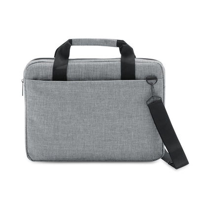 GRAPHS LAPTOP promotional laptop bag in light grey (detail view) with custom logo branding