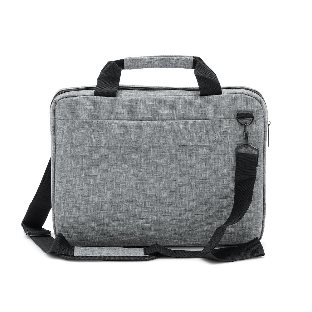 GRAPHS LAPTOP promotional laptop bag in light grey (detail view) with custom logo branding