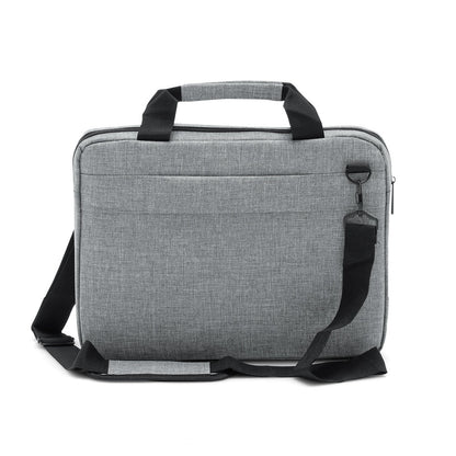 GRAPHS LAPTOP promotional laptop bag in light grey (detail view) with custom logo branding