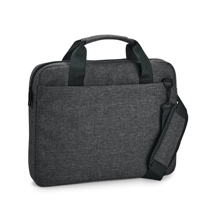 GRAPHS LAPTOP promotional laptop bag in dark grey with custom logo branding