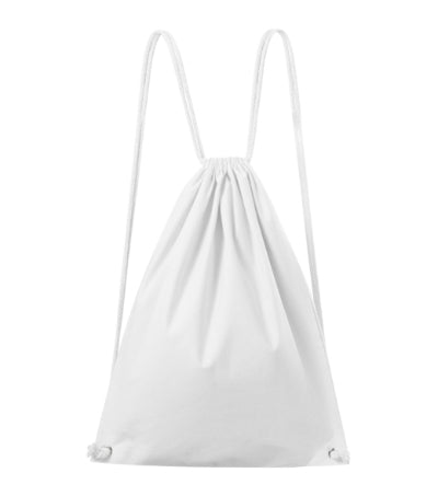 MALFINI EASYGO Unisex gymsack in white - promotional clothing printed with your company logo