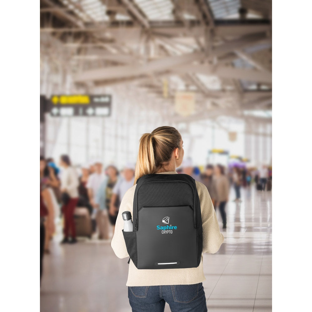 BELFAST promotional backpack with custom logo branding