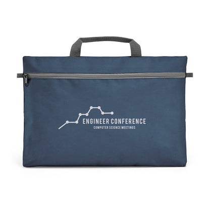 MILO promotional document folder in blue with custom logo branding