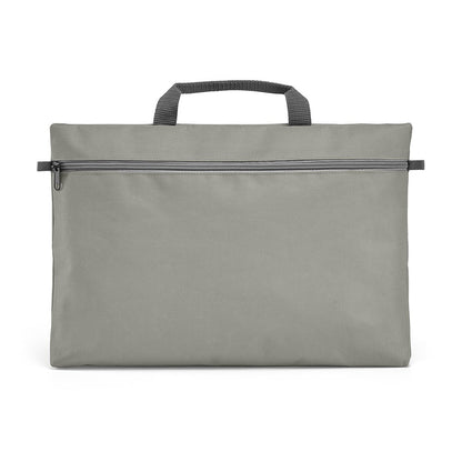 MILO promotional document folder in grey with custom logo branding