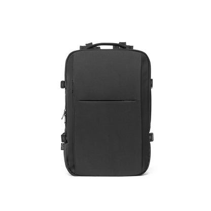 DALLAS promotional laptop bag in black (detail view) with custom logo branding