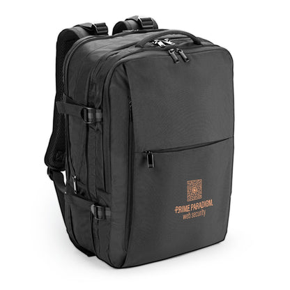 DALLAS promotional laptop bag in black with custom logo branding