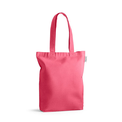 MERIDA promotional tote bag in pink with custom logo branding