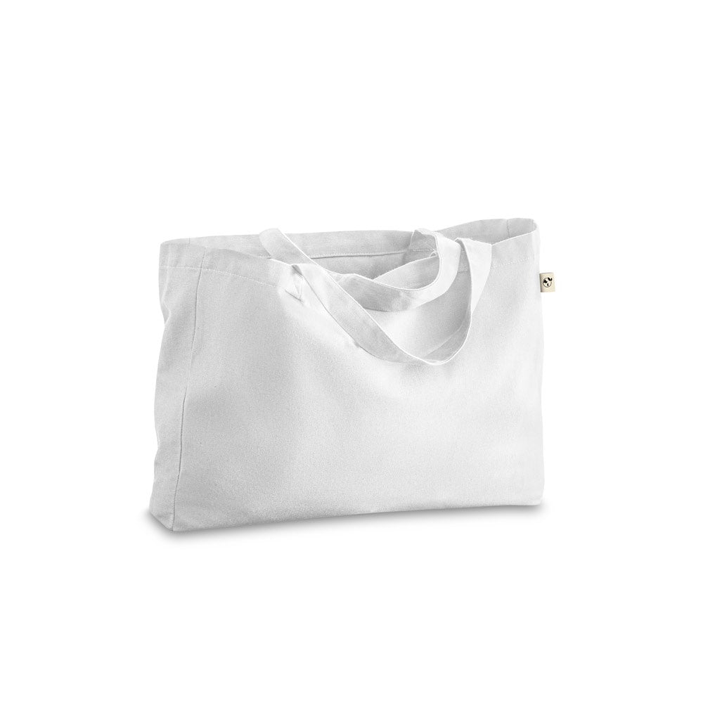 CAMDEN promotional tote bag in white with custom logo branding