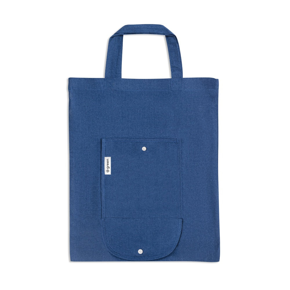 SIENA promotional tote bag in blue with custom logo branding