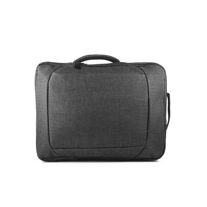 ALEXANDRIA promotional laptop bag in dark grey with custom logo branding