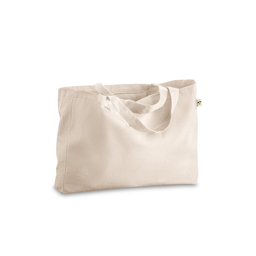 PARMA promotional tote bag in light natural with custom logo branding