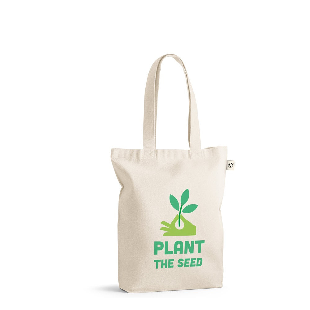 GIRONA promotional tote bag (complete set view) with custom logo branding