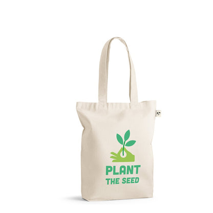 GIRONA promotional tote bag (complete set view) with custom logo branding