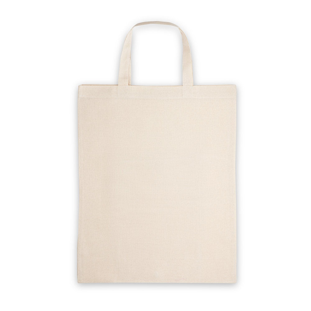 BEIRUT promotional tote bag in light natural (detail view) with custom logo branding