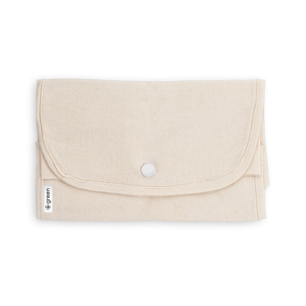 BEIRUT promotional tote bag in light natural (detail view) with custom logo branding