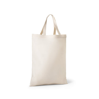 BEIRUT promotional tote bag in light natural (detail view) with custom logo branding