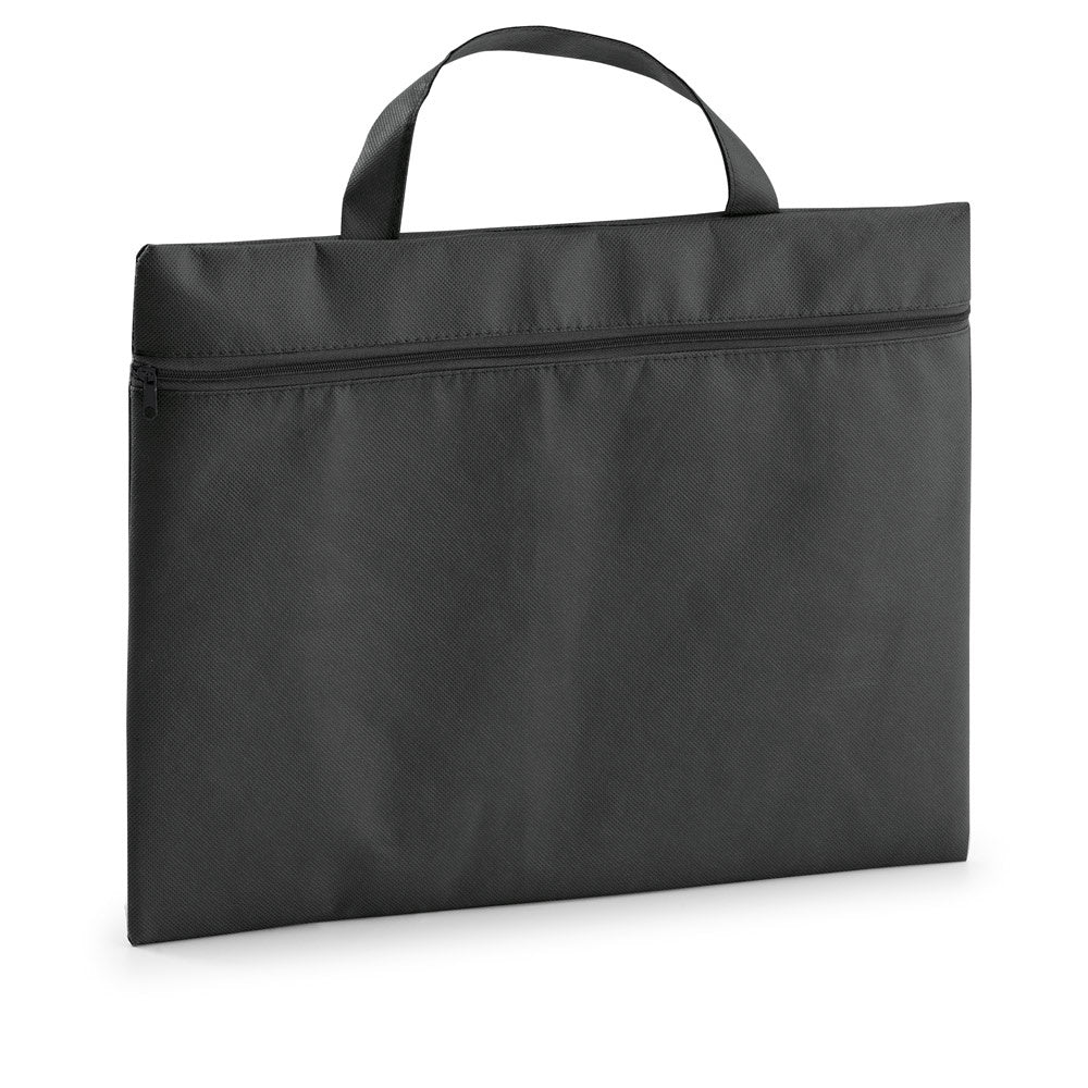 KAYL promotional document folder in black with custom logo branding