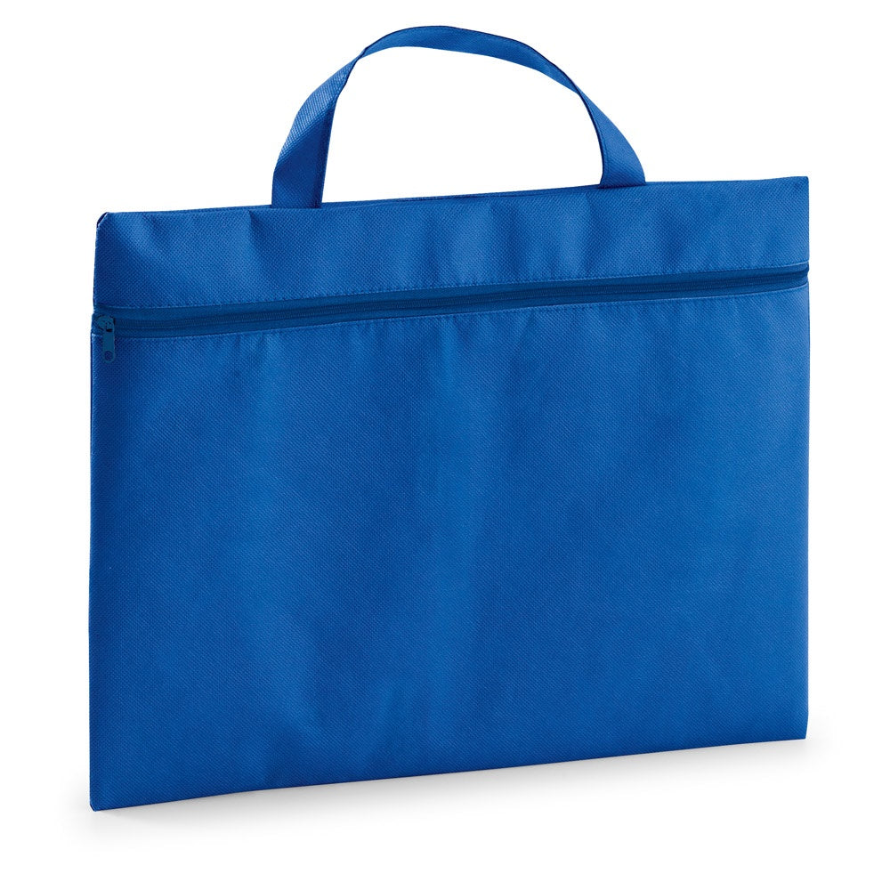 KAYL promotional document folder in royal blue with custom logo branding