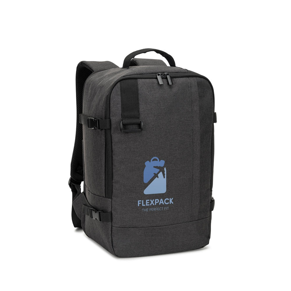 CIES promotional laptop bag in dark grey with custom logo branding