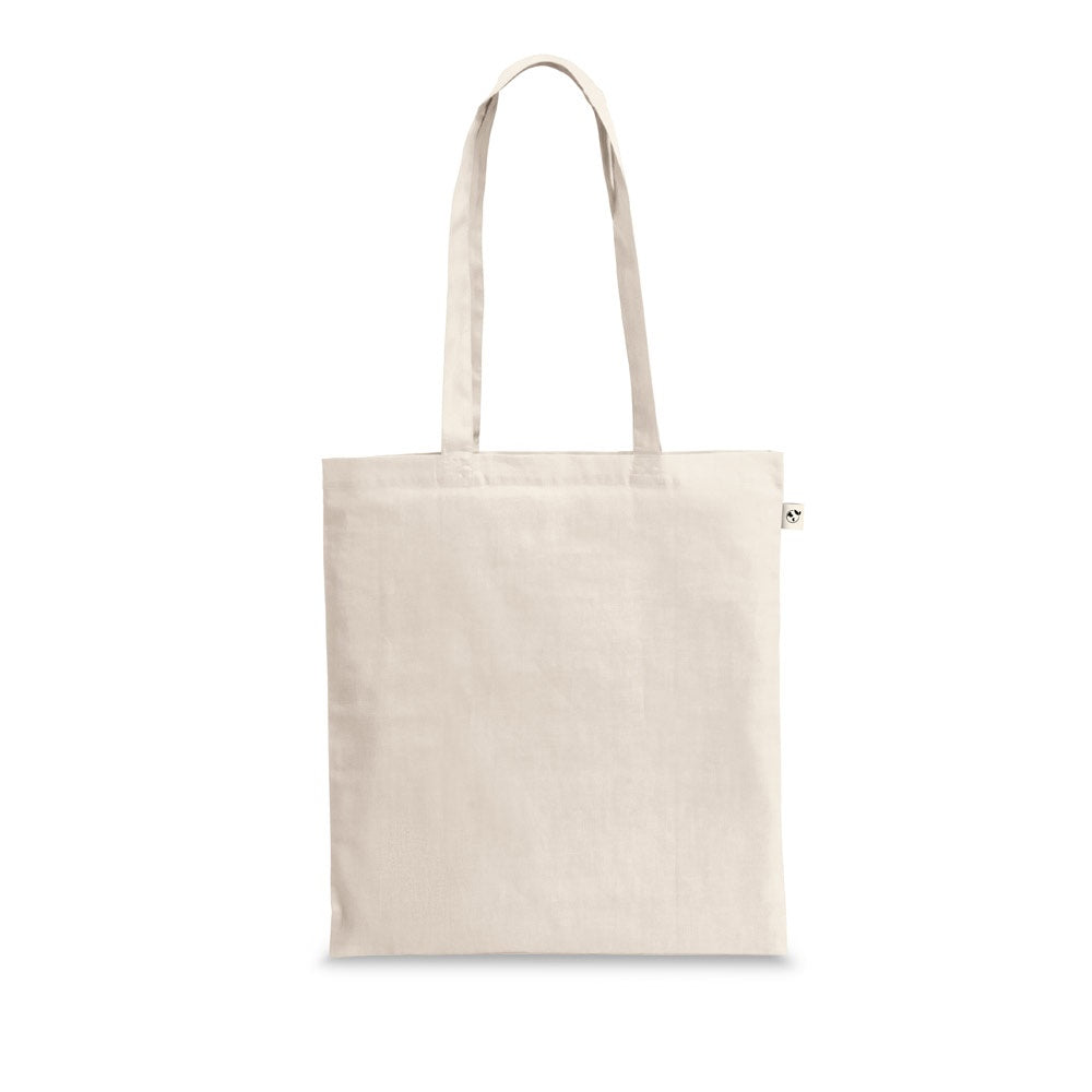 GIZA promotional tote bag in light natural with custom logo branding