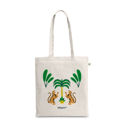 BEJA promotional tote bag in light natural with custom logo branding