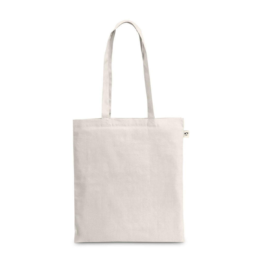 BEJA promotional tote bag in light natural with custom logo branding