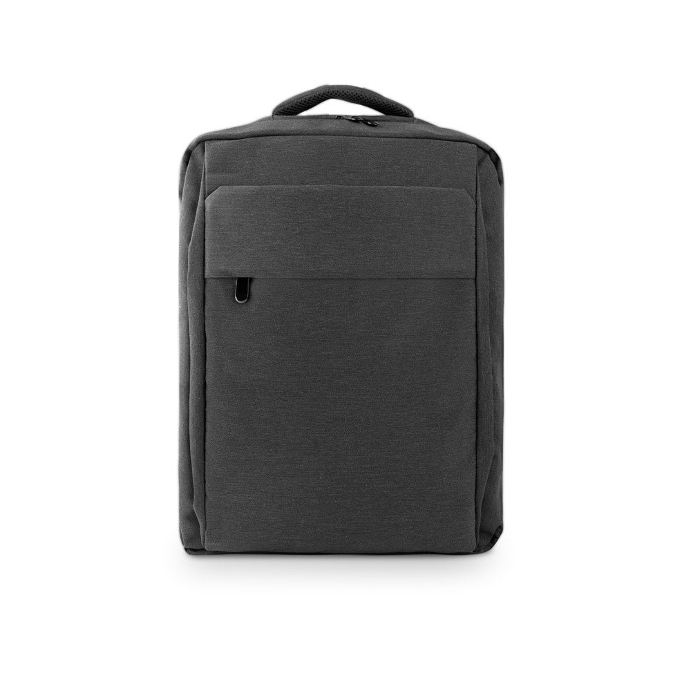 COVENTRY promotional laptop bag in dark grey (detail view) with custom logo branding
